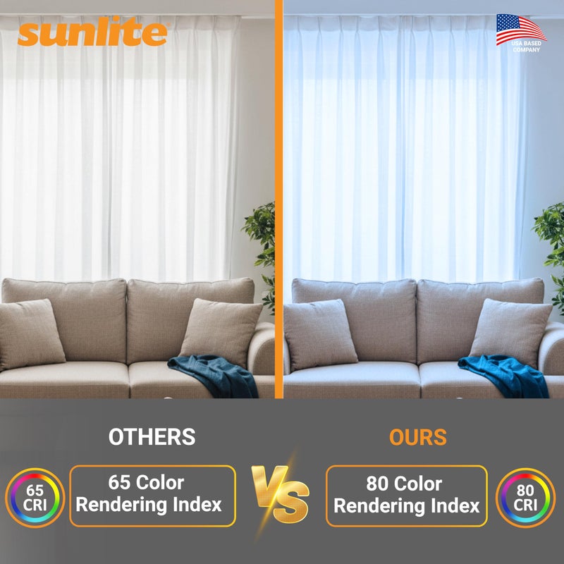 Sunlite مصابيح فلوريسنت مزدوجة على شكل حرف U 18 واط من صنلايت PLD18/E/SP65K/10PK 6500K ضوء النهار مع قاعدة 4 دبابيس G24Q-2 (10 عبوات) - Image 4